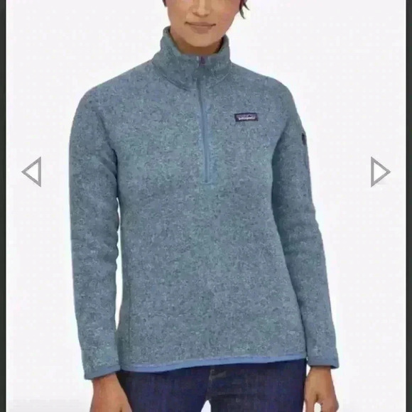 Patagonia Jackets & Blazers - Patagonia Womens Better Sweater 1/4 Zip Medium Blue 25617